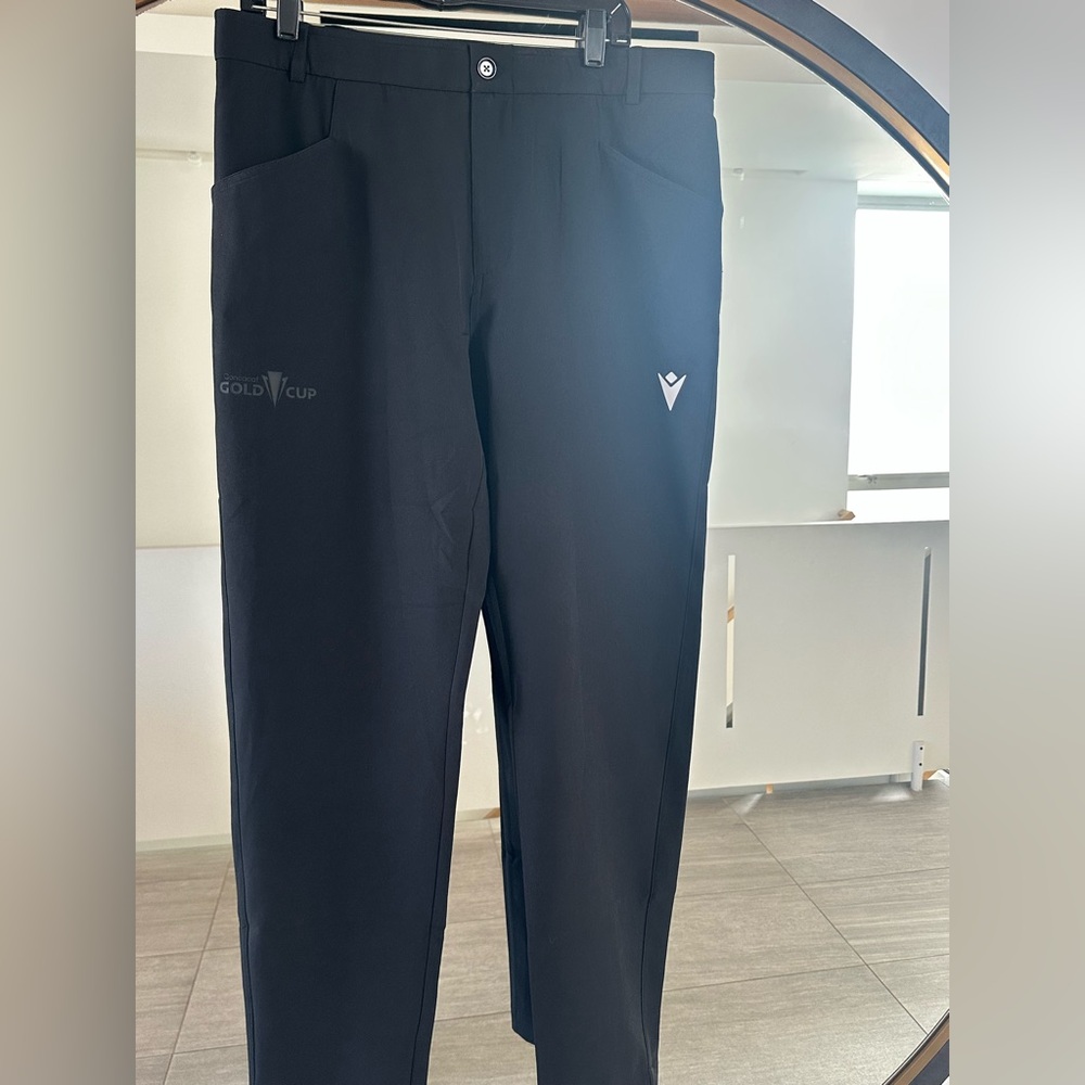 NWT Men's Sabra Icon Athletic Black Pants Concacaf and Gold Cup Logos